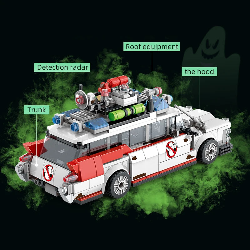 Hign-concerned Ghostbusters Ecto 1 Vehicle Building Blocks