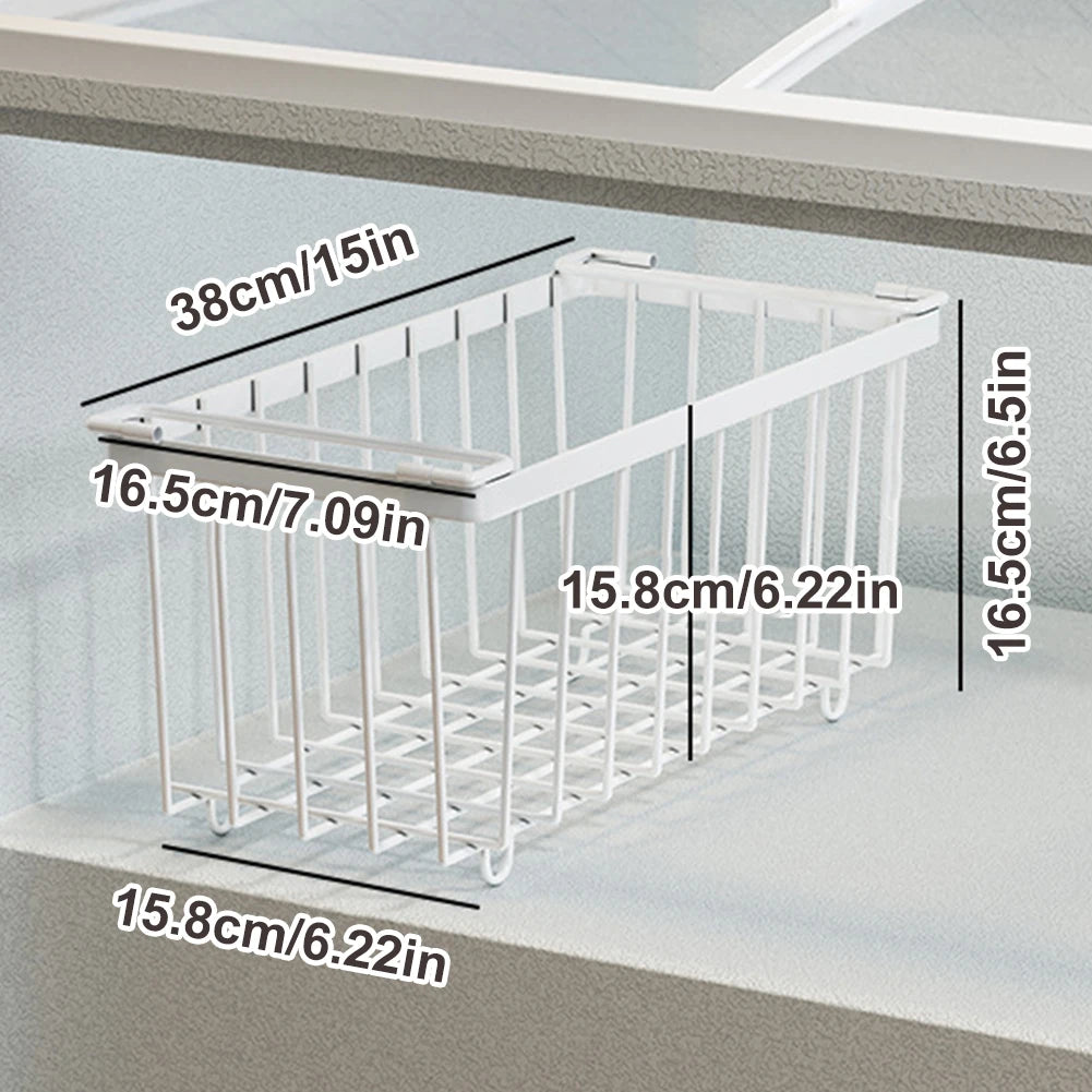 MOJOYCE 4 Pack Stackable Wire Baskets Multiuse Pantry Bins