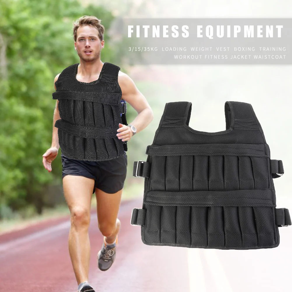 VKTECH Weighted Vest Jacket For Running Training Fitness