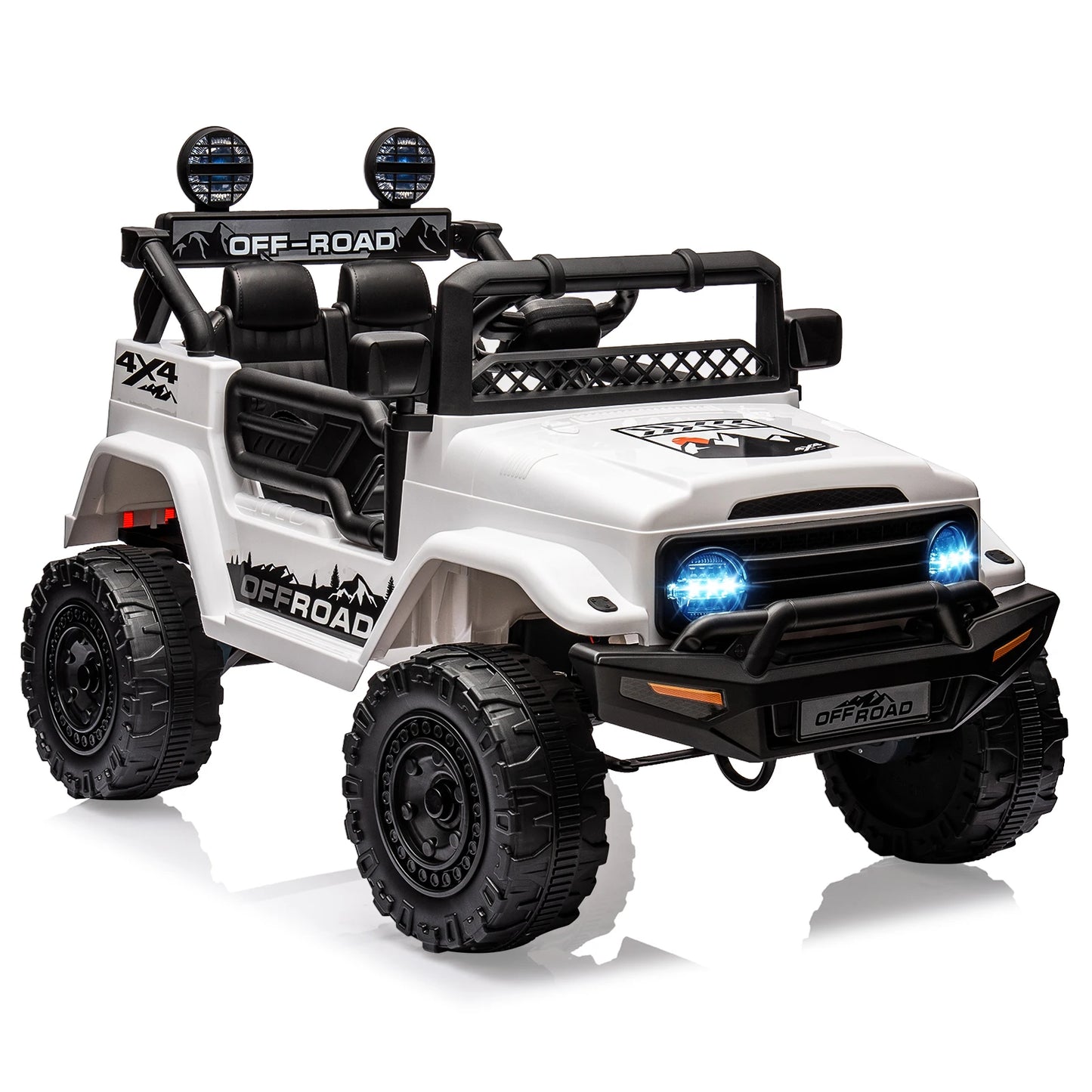 HiMIS 12V Kids Ride On Truck With Remote Control Led Lights