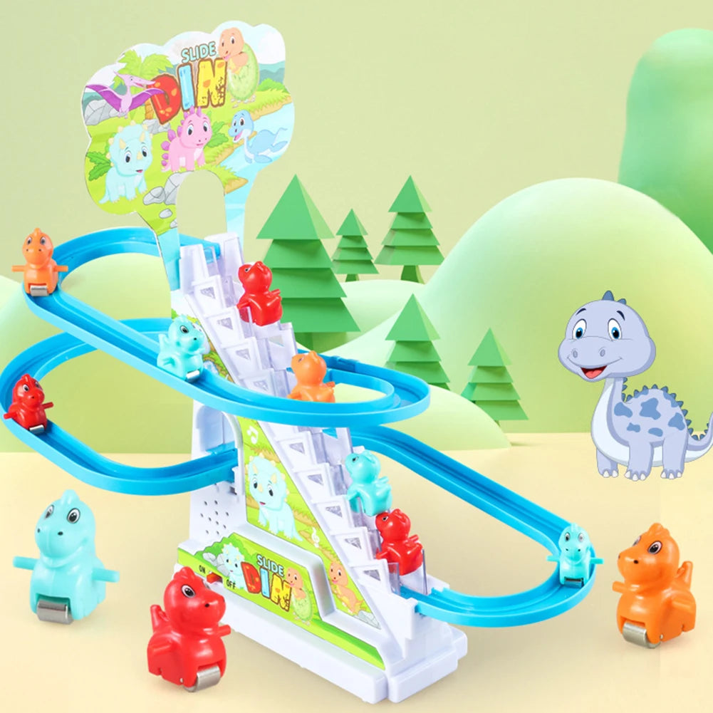 Electric Dinosaur Track Slide Toy Educational Kids Learning