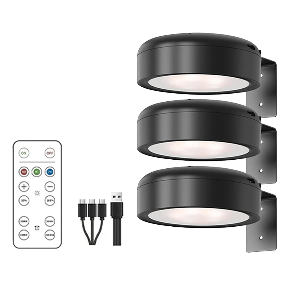 APWIKOGER Rechargeable Picture Lights With Remote Timer
