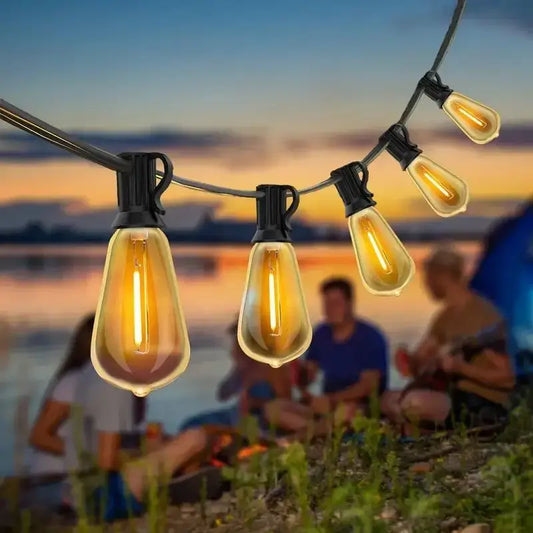 MIMIRGB Outdoor String Lights LED for Patio Holiday Decor