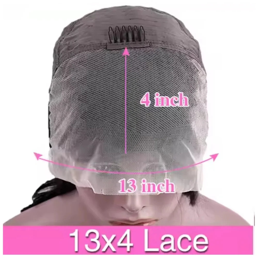 #4 Chocolate Brown Straight Bob Wigs 13x4 Lace Front Wigs for Human Hair Short Bob Wigs Transparent Bob Virgin Front Lace Wigs