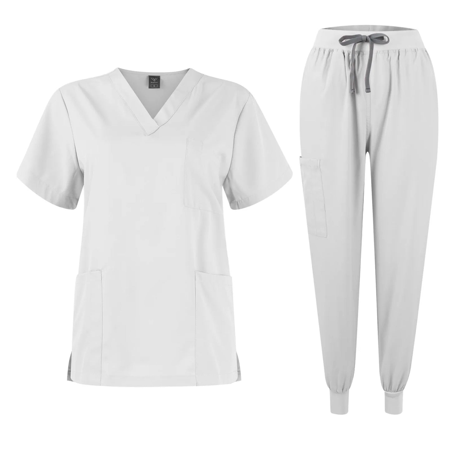 Eillysevens Women Quick Dry Nurse Uniform V Neck Set