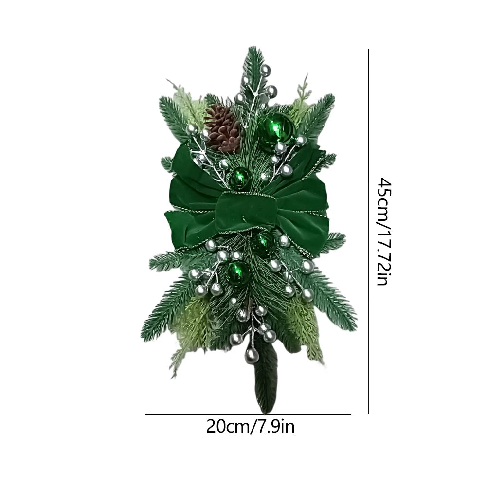 Guangdong Christmas Wreath Centerpiece With Light LED Round Wall Door Decoration