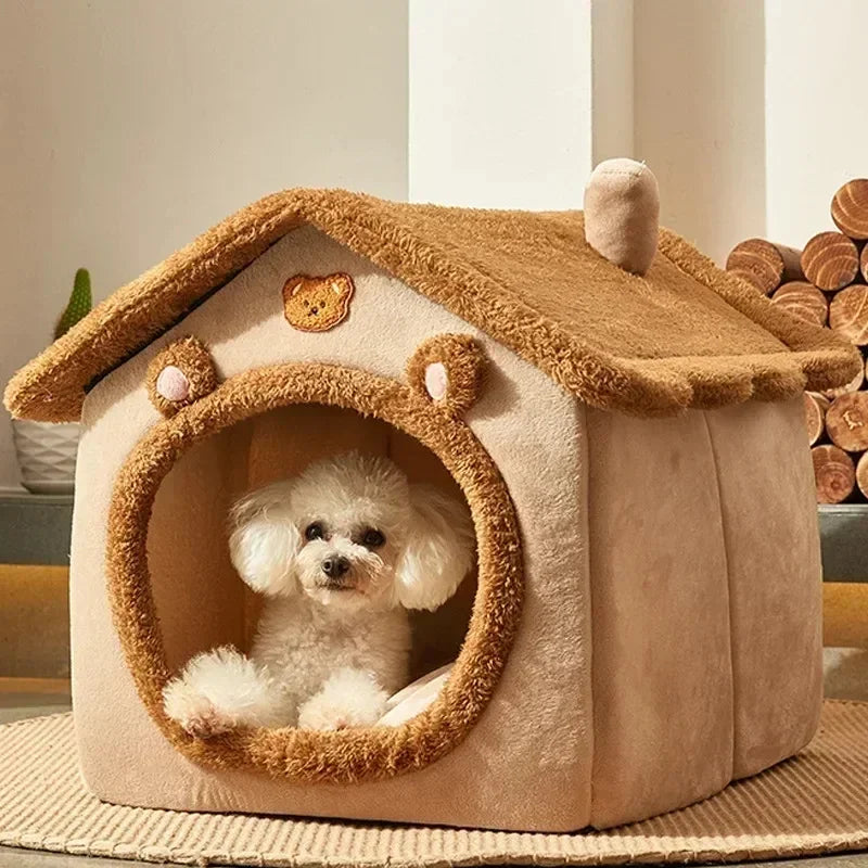 CN Tianjin Guangdong Cartoon House Pet Bed For Dogs Cats
