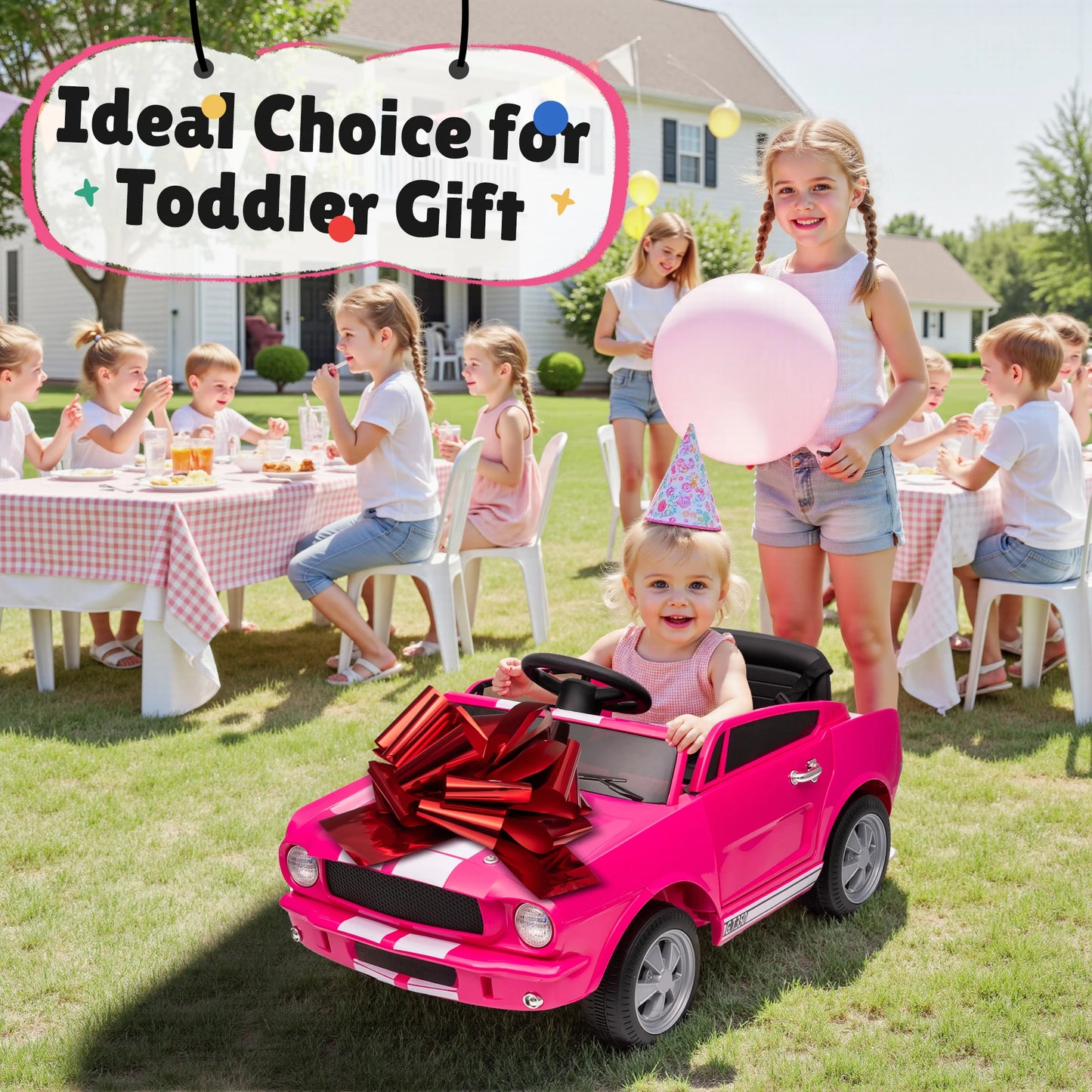 JoyRacer Shelby GT350 Kids Electric Car 12V 2WD Ride On