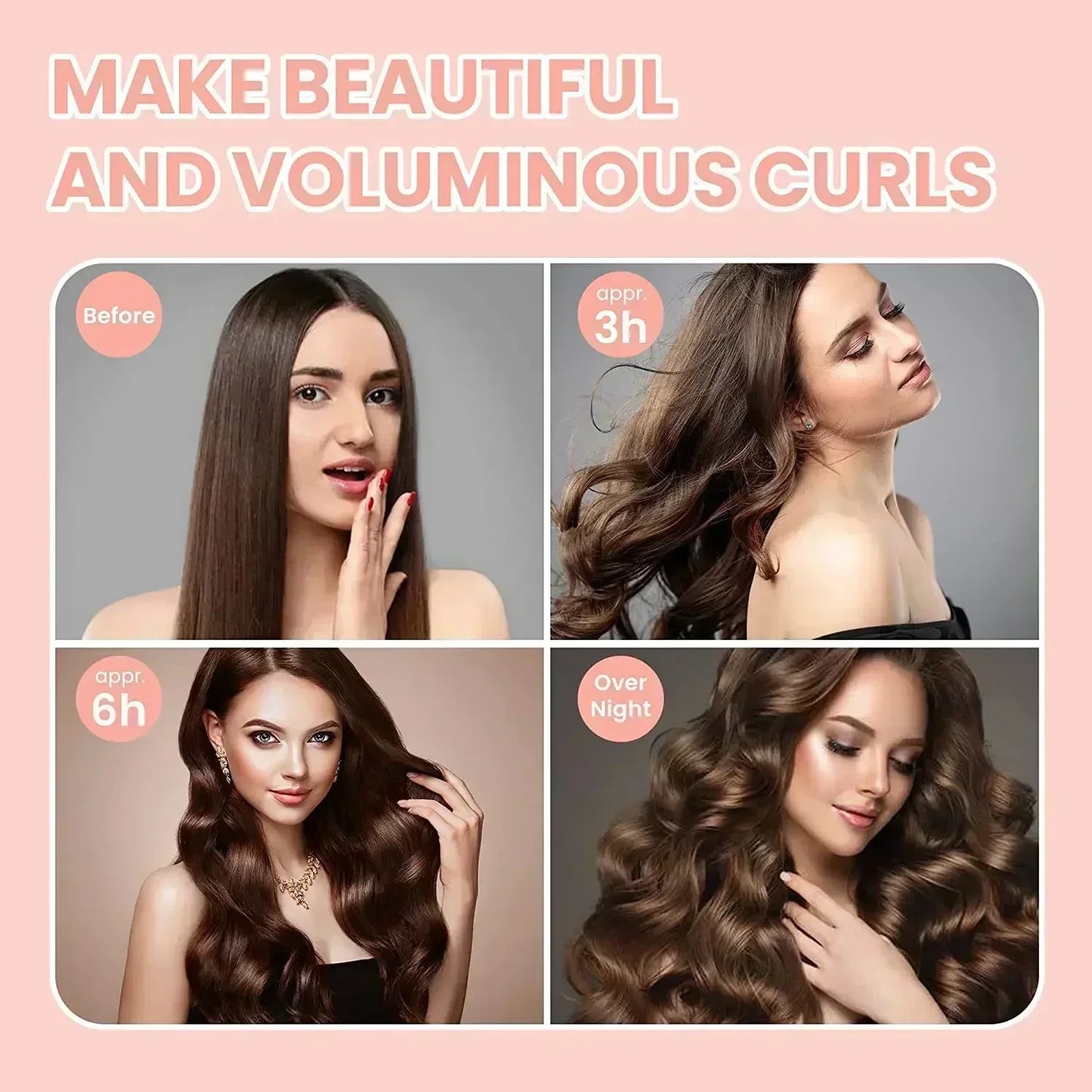 Feature1 Heatless Hair Curlers No Heat Rods For Soft Curls
