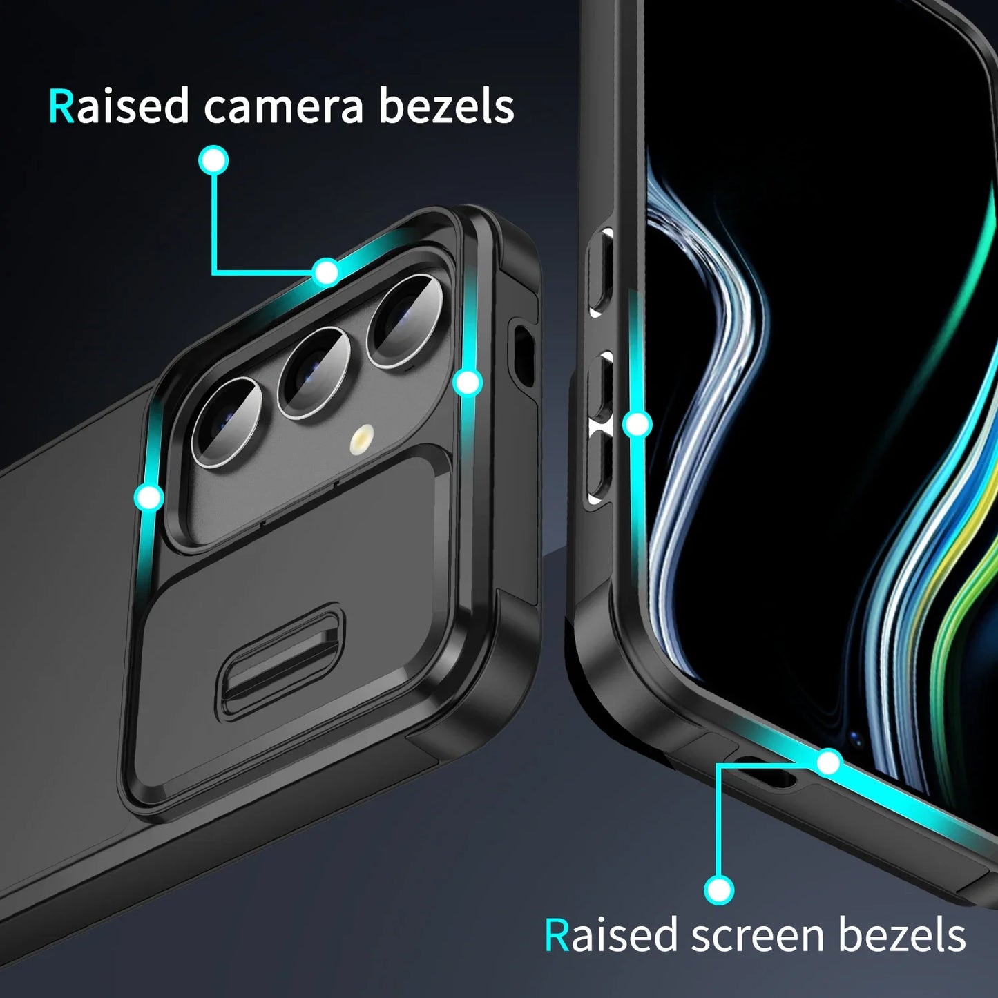 VYOPBC Galaxy Shockproof Armor Case Samsung Protection