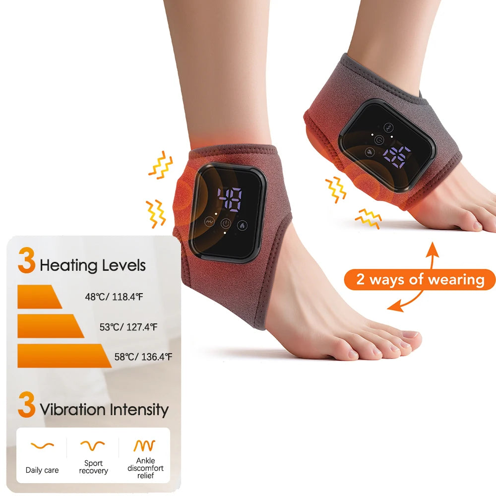 Electric Heating Hand Wrist Massager Wireless Thermal Wrist Brace Wrist Protector 5 Infrared Hot Compress 3 Vibration Wristband