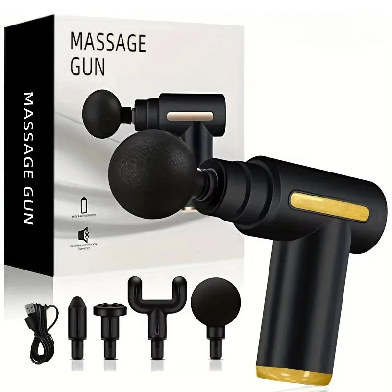 FODRK USB Rechargeable Six Speed Portable Fascia Gun Massage Tool