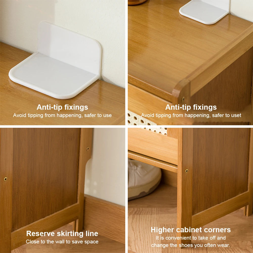 Shunmaii Free Standing Shoe Rack with Flip Drawers and Shelves