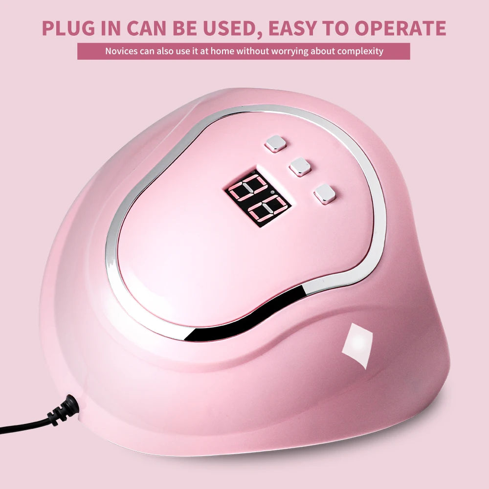 UV/LED Nail Lamp with 18 LEDS Quick Drying Professional Nails Light Have LCD Display for Gel Polish Manicure Salon/Home Tools