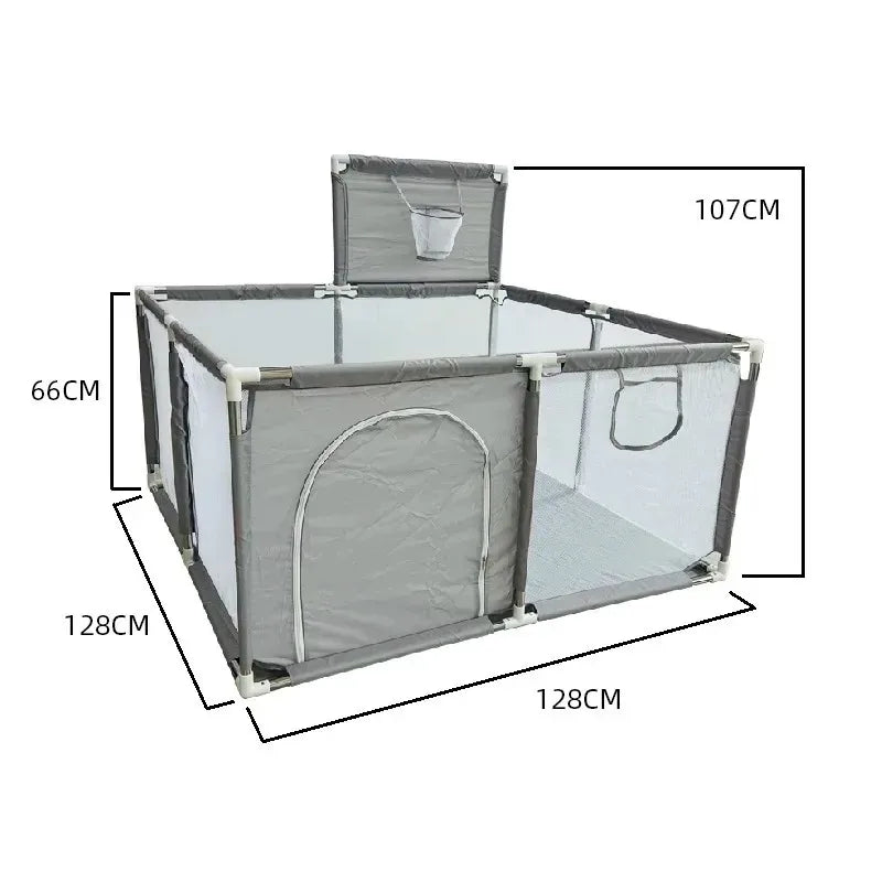 Baby Ball Pit Playpen For Toddlers With Thick Steel Frame