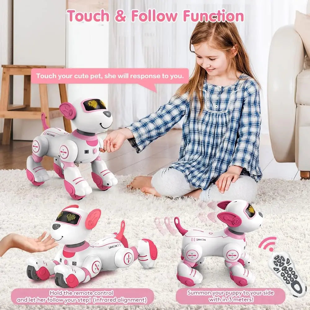 VATOS RC Robot Dog Toy Voice Command Programmable Smart