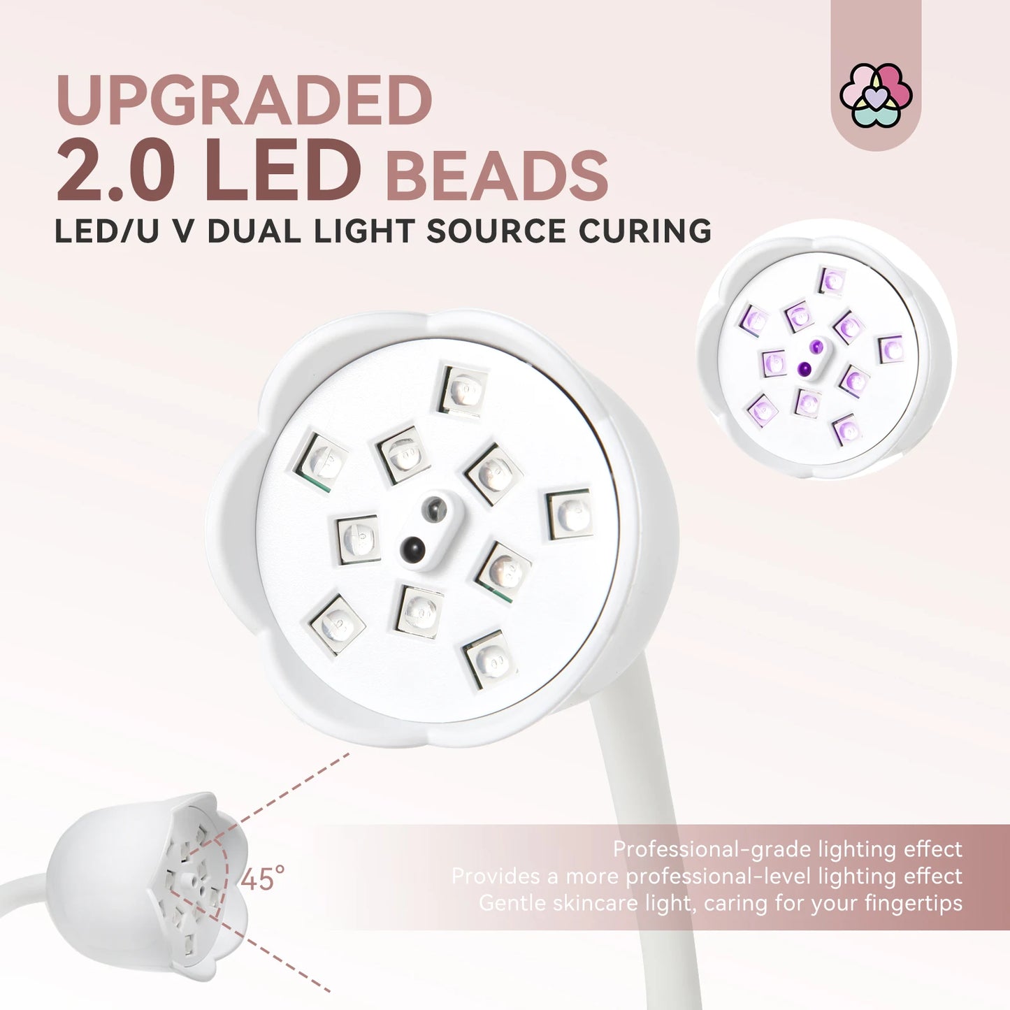 Saviland Mini Gel Polish Drying Lamp Gooseneck Cordless UV LED