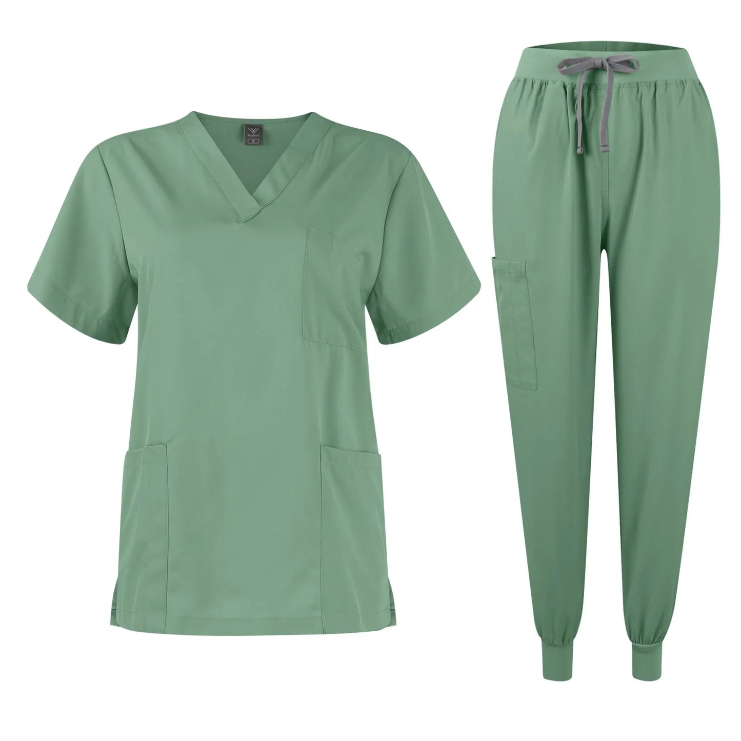 Eillysevens Women Quick Dry Nurse Uniform V Neck Set