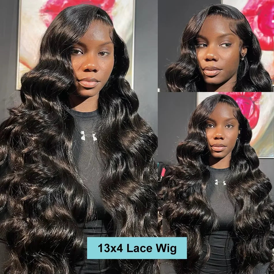 30 40 Inch Body Wave Human Hair Wigs 200 Density 13x4 13x6 Hd Transparent Lace Frontal Wig Preplucked Brazilian Human Hair Wigs