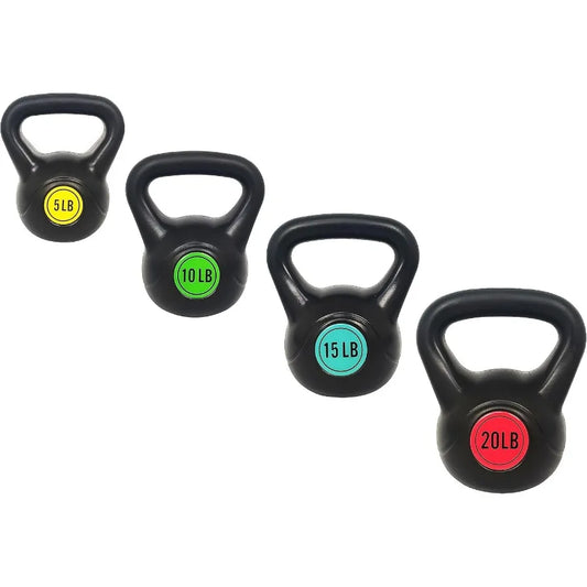 LISM Fitvids Wide Grip Kettlebell Set 5 10 15 20lb