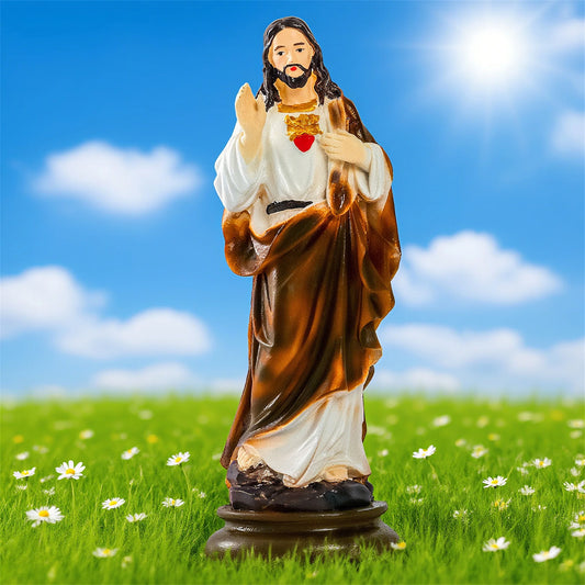 Hign-concerned Virgin Mary Resin Statue for Tabletop Decor