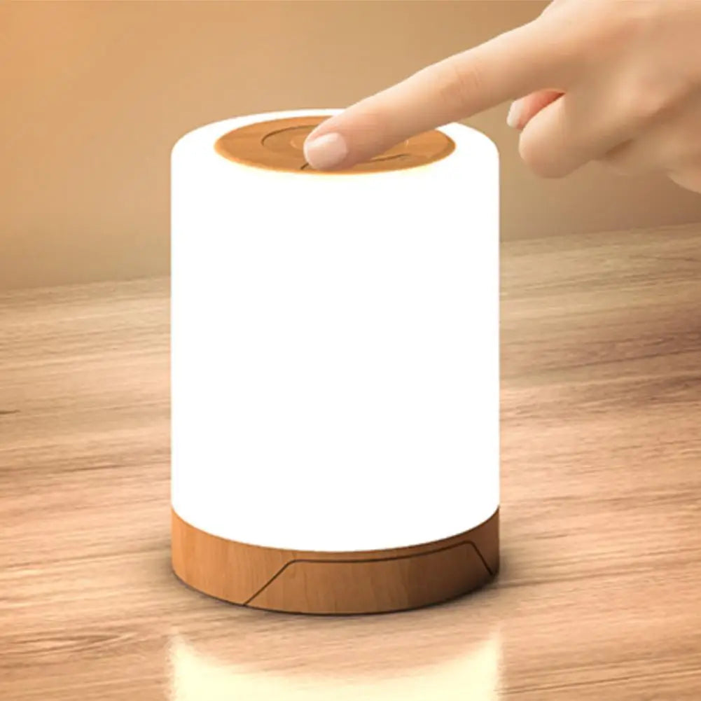 Alloet Dimmable RGB Bedside Lamp Nightstand Light Sensor