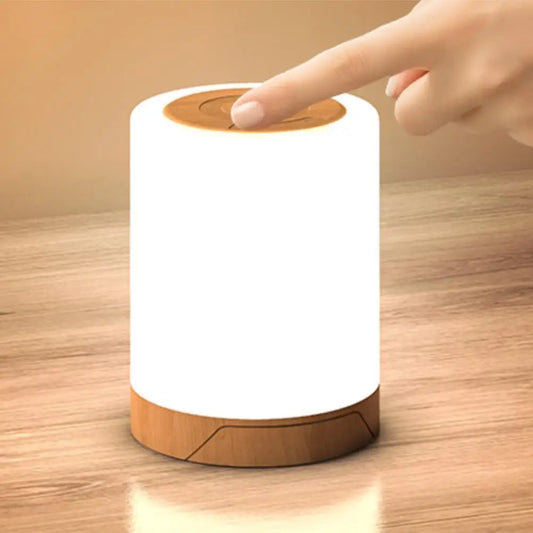 Alloet Dimmable RGB Bedside Lamp Nightstand Light Sensor