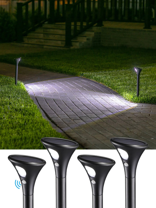 Hign-Concerned Solar Motion Sensor Pathway Lights 6500K