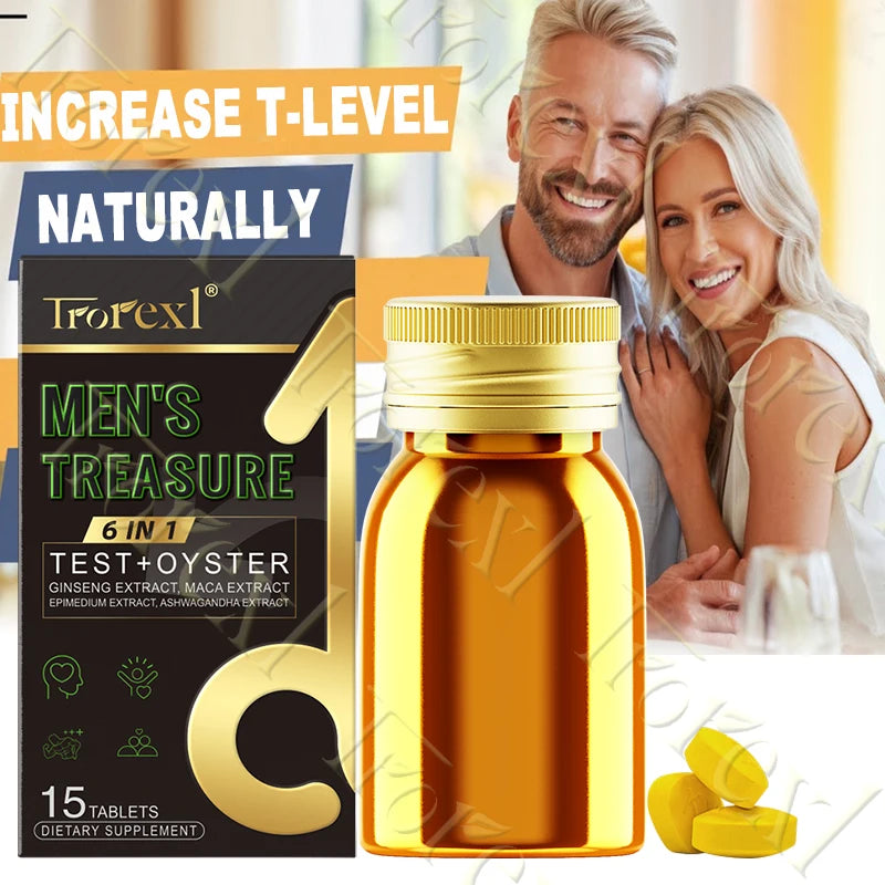 Oyster Maca Supplement for Men, Boosters Trt for Men, Promotes Intimacy Confidence , Male Health Formula 3rd Party Tested