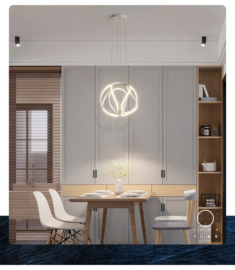VETRULUS Nordic Pendant Light LED Chandelier For Living Dining Room Corridor Ceiling Lamp