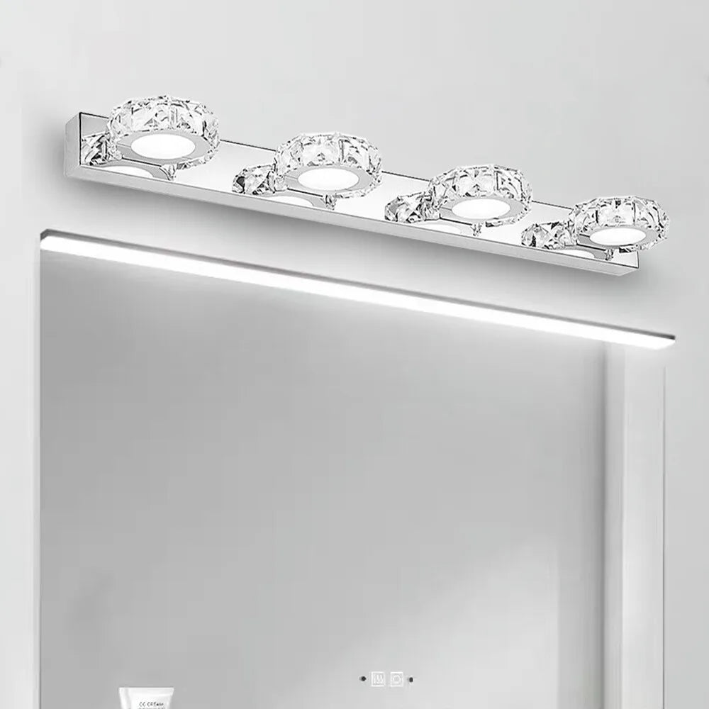 Modern LED Crystal Mirror Bathroom Wall Lamp Vanity Light