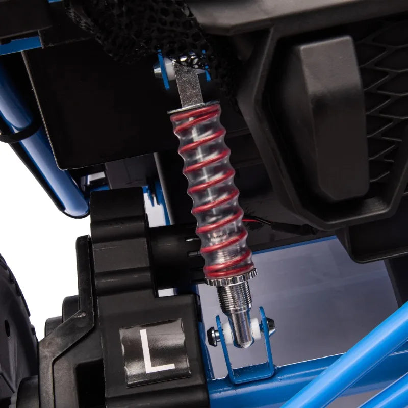 24V Two-seater Kids Ride On UTV,20in seat width,400W Super high power,Rear storage space,Speeds 3.73-4.97MPH For Kids aged 3+.