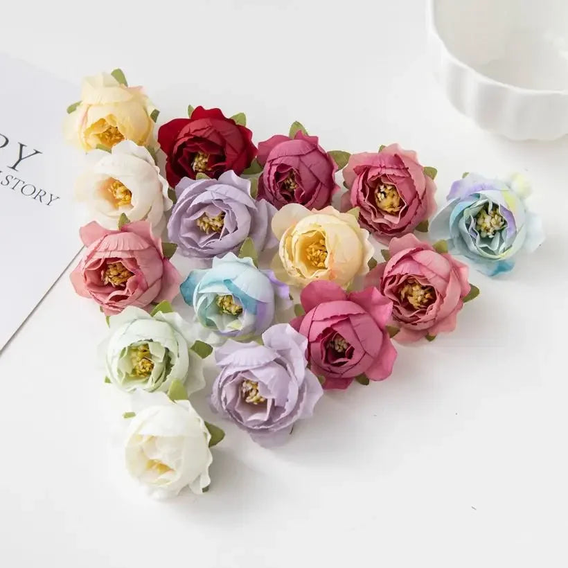 CN Silk Rose Artificial Flowers 40 To 80 Pcs Wedding Decor
