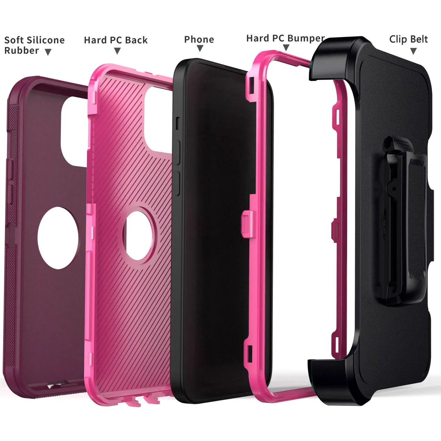 Design Shockproof Case For iPhone 11 Pro Max With Belt Clip