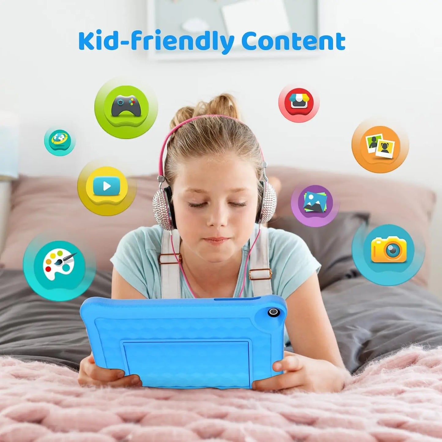 URAOC Kid Tablet Android 12 ParentalControl 2GB RAM 64GB ROM