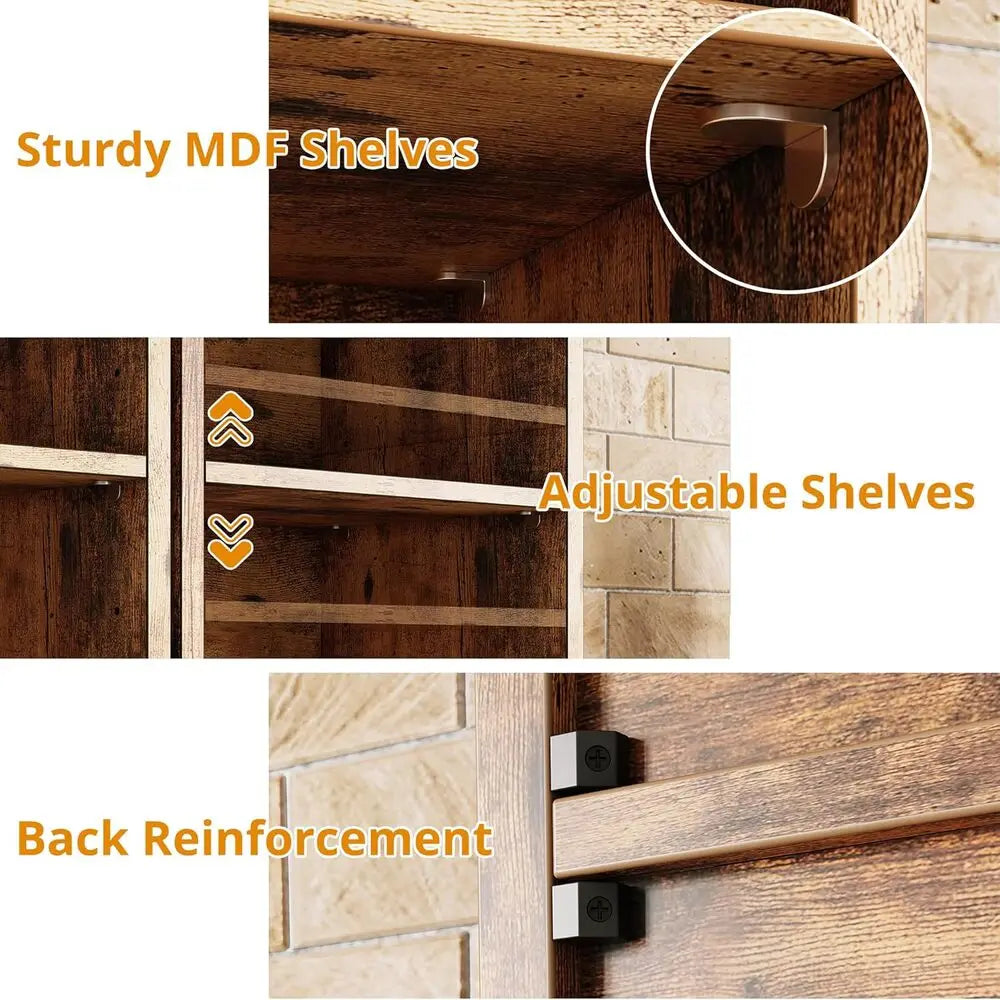 Ironck Tall Narrow Bookshelf 8 Tiers Compact Corner Bookcase