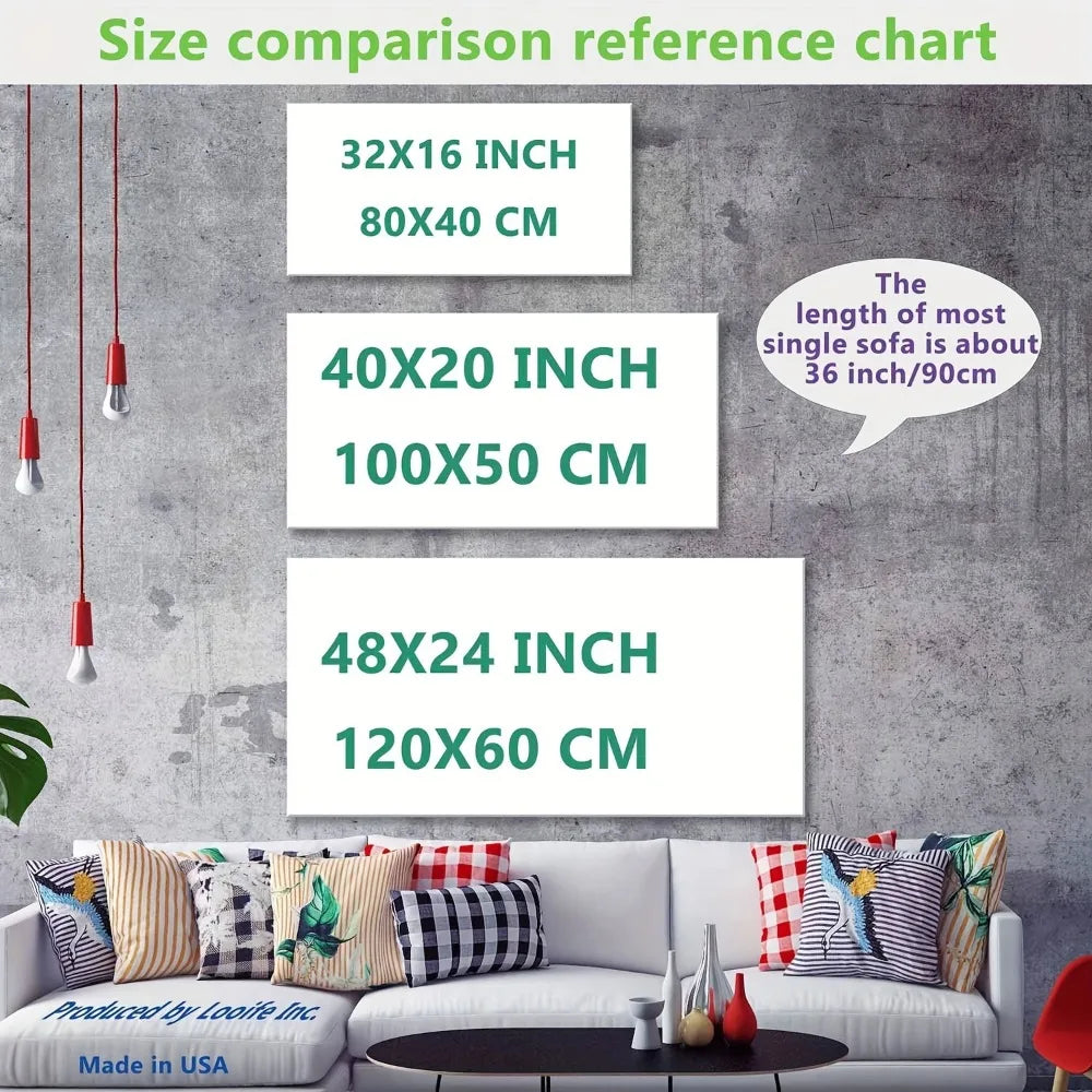 Hign-concerned Abstract Canvas Wall Art Solid Wood Frame