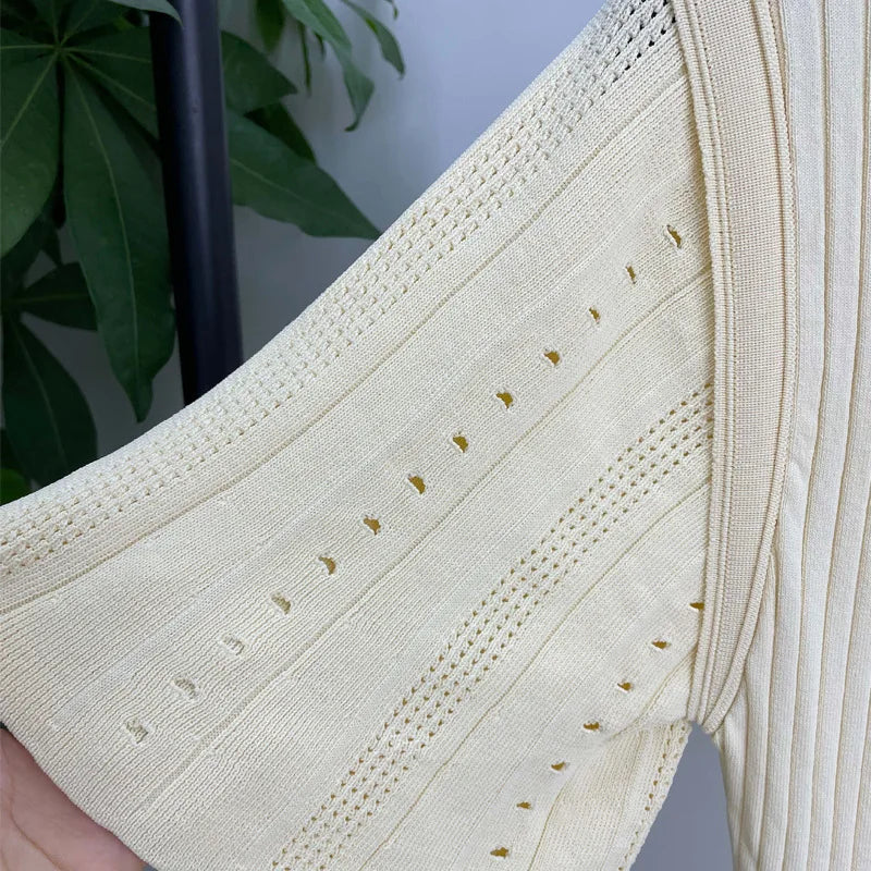 Guangdong Knit Mermaid Dress Slimming Hollow Fish Tail