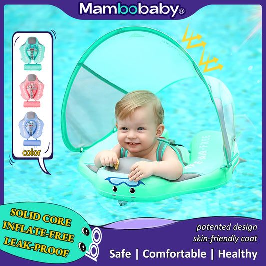 Mambobaby Baby Float With Sunshade And Crotch Strap