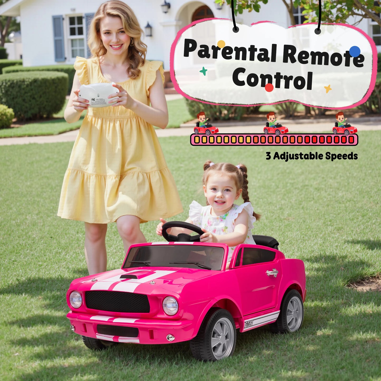 JoyRacer Shelby GT350 Kids Electric Car 12V 2WD Ride On