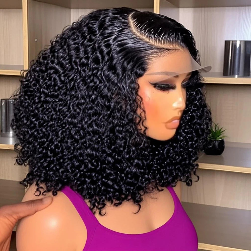 AMYTUD Brazilian Deep Water Wave Wig 100 Percent Human Hair
