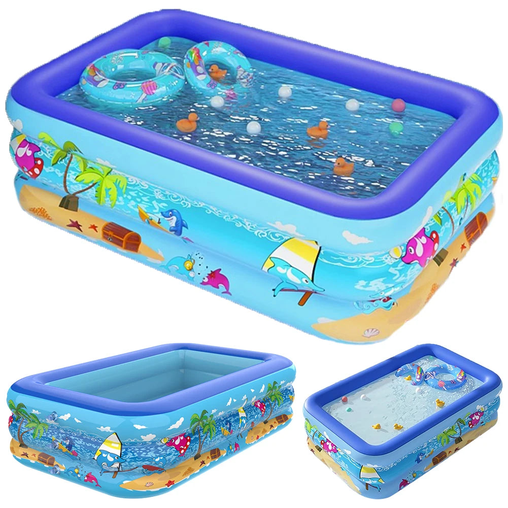 Shunmaii Inflatable Cartoon Pattern Framed Pool For Toddlers
