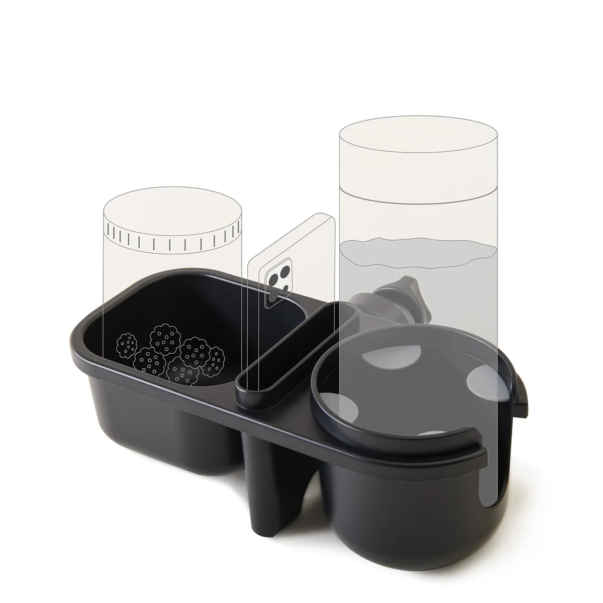 Sunveno 3In1 Multifunctional Baby Stroller Cup Holder Phone Snack Holder