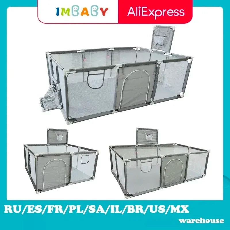 IMBABY Indoor Baby Playpen Safe Crawling Area for Newborns