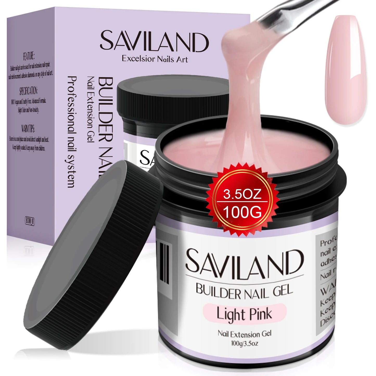 Saviland Builder Nail Gel for Nail Extensions