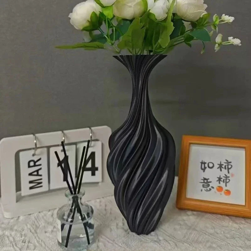 Function Modern Style Plastic Vase For Aesthetic Floral Arrangement
