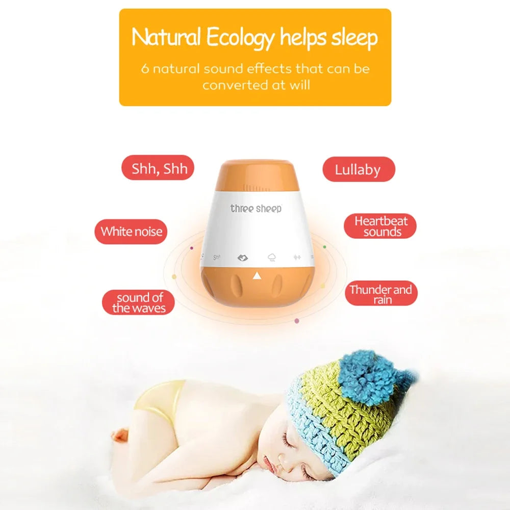 Baby White Noise Machine With Smart Music Voice Sensor
