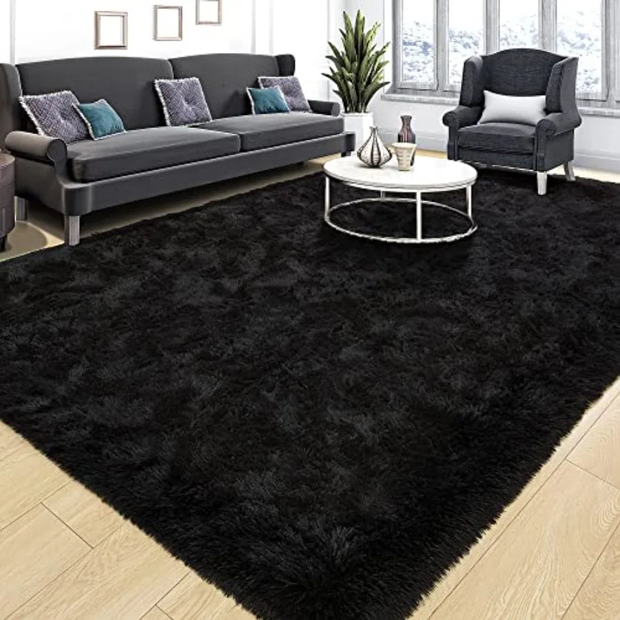 Hignconcerned Fluffy Shaggy Rug For Bedroom And Living Room
