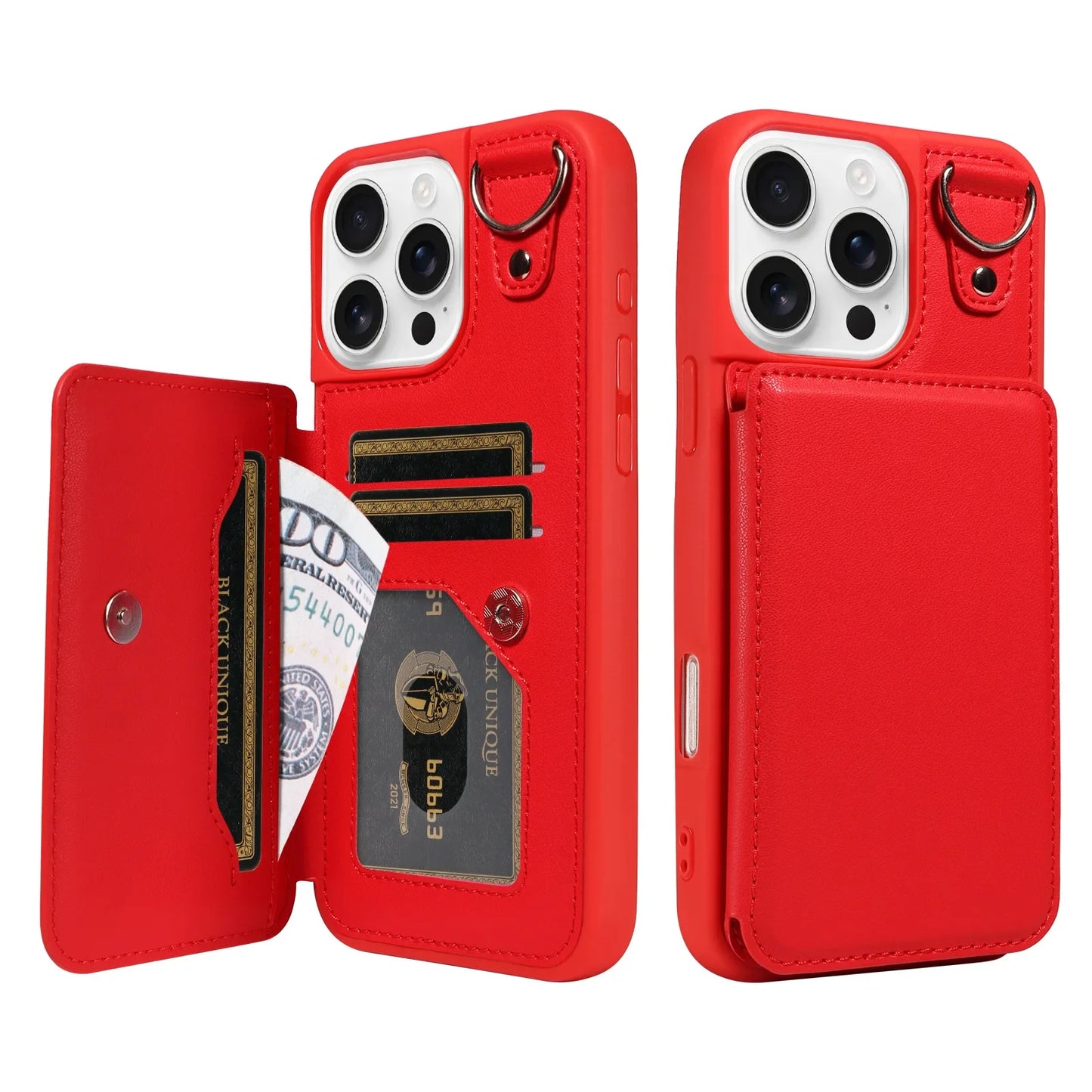 Compatible Apple Crossbody RFID Blocking Card Holder Wallet