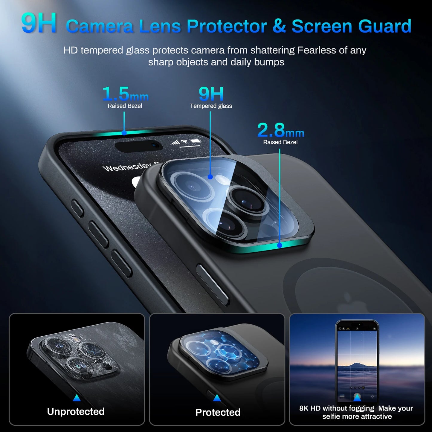 MagSafe Magnetic Case for iPhone 14 15 Series with Stand